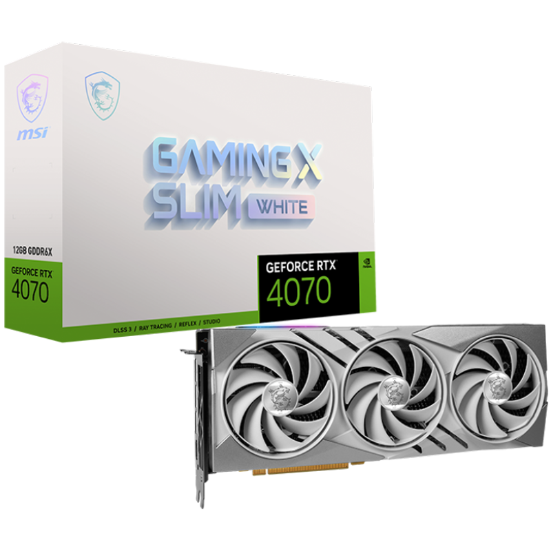 GeForce RTX 4070 Gaming X Slim White 12GB GDDR6X