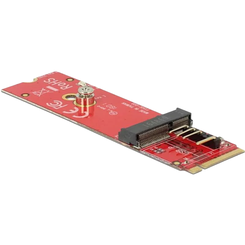 Delock Konverter M.2 Key M Stecker  M.2 Key E Slot für USB und PCIe Module
