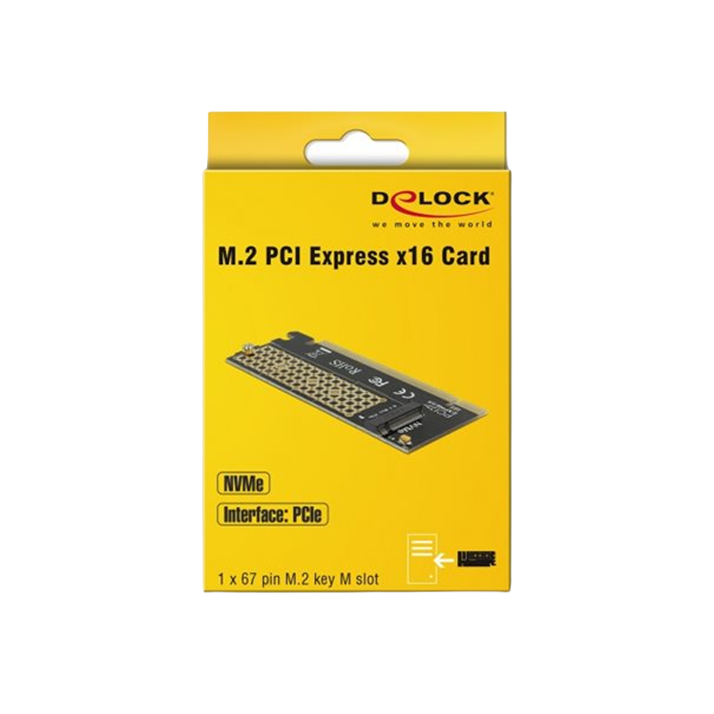Delock PCI Express x16 Karte zu 1 x NVMe M.2 Key M
