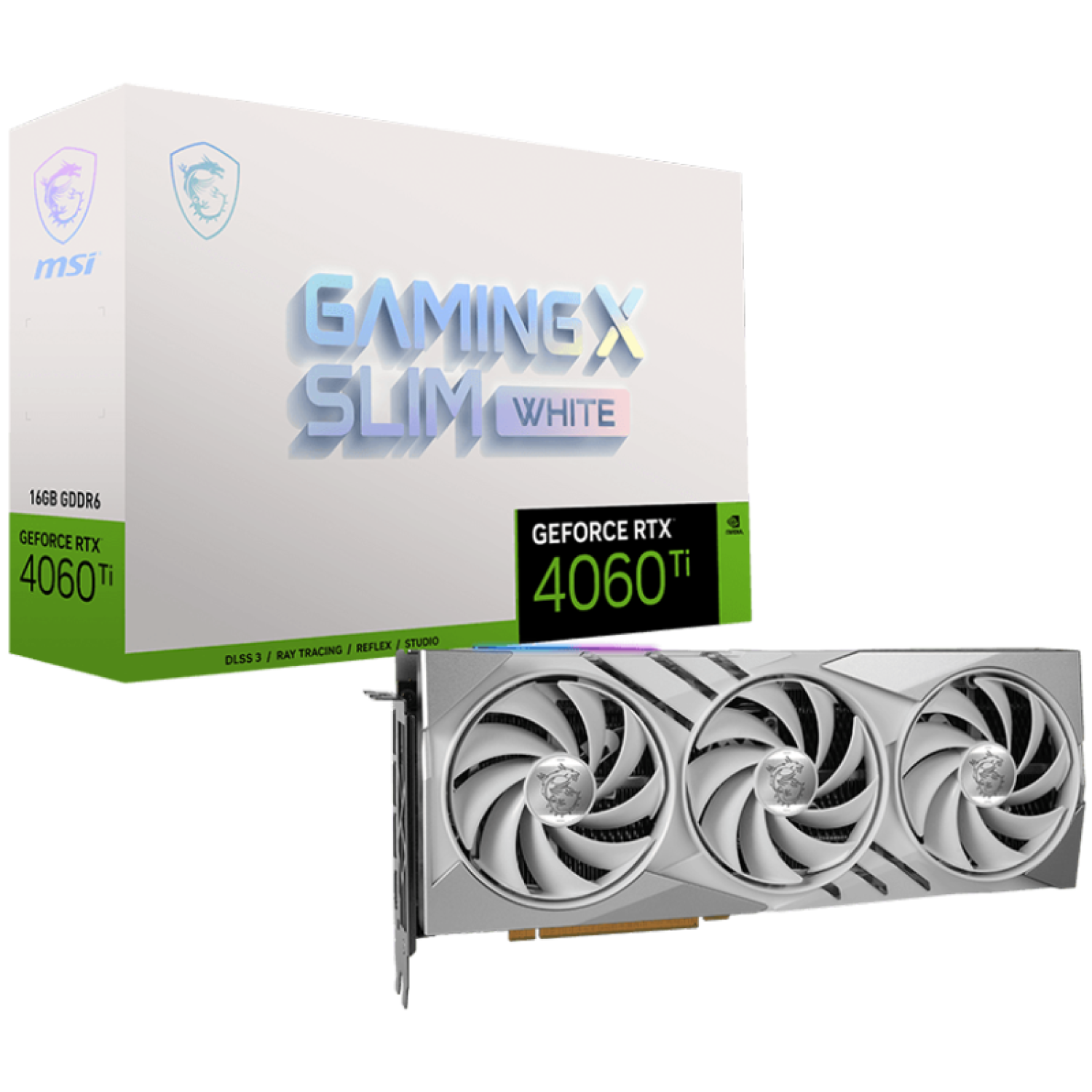 GeForce RTX 4060 Ti Gaming X Slim White 16G OC GDDR6